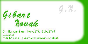gibart novak business card